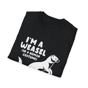Weasel Costume Funny Halloween Cute Graphic T-Shirt-productor-mockup