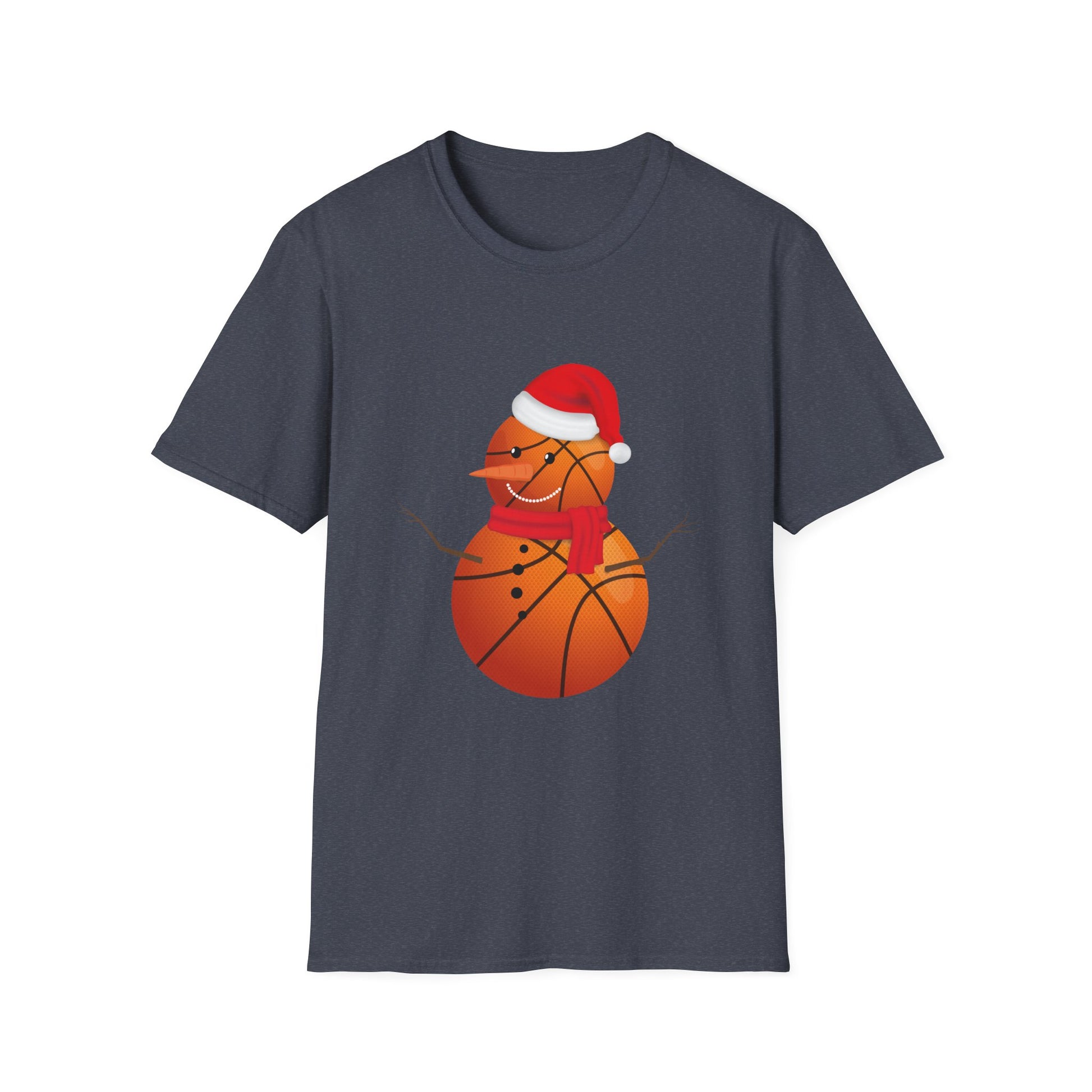 Christmas Basketball Snowman Shirt Basketball Christmas Unisex T-Shirt