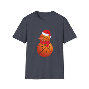 Christmas Basketball Snowman Shirt Basketball Christmas Unisex T-Shirt