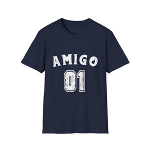 Amigo 01 Tee – Vintage Friend Number Football Shirt