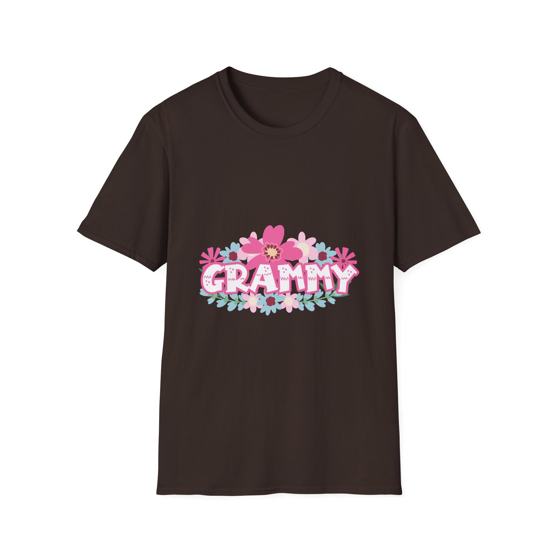 Grammy Floral T-Shirt — "Grammy" Pink Flower Graphic, Mother's Day Gift