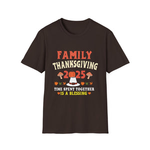 Family Thanksgiving 2025 Thanksgiving Crew Matching holiday  Unisex T-Shirt