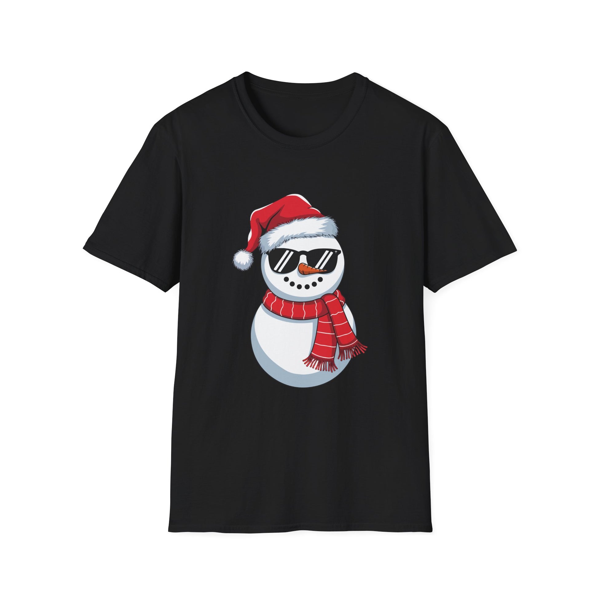 Snowman Santa T-Shirt — Cool Sunglasses Holiday Tee