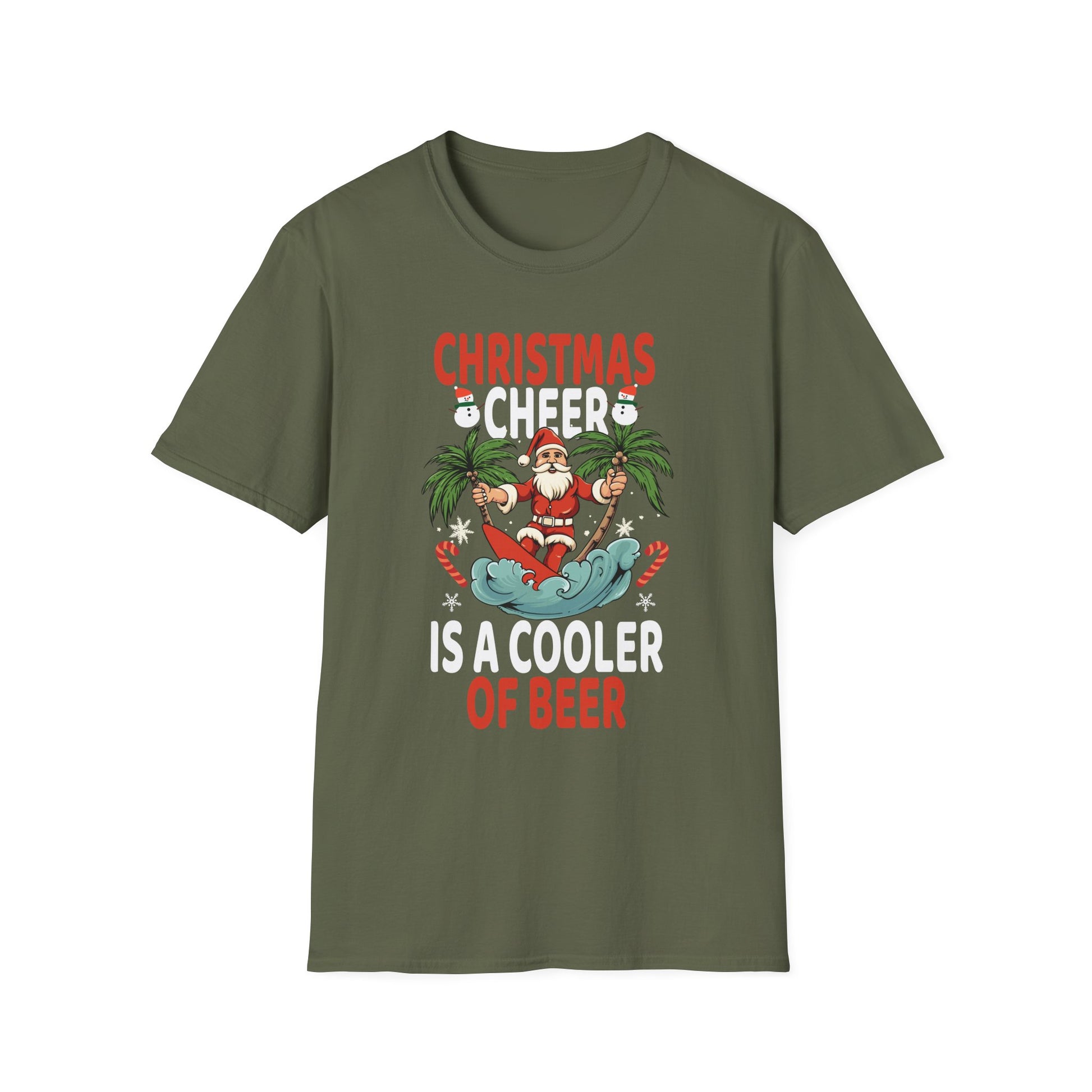 Christmas Cheer Is A Cooler Of B for Sommer Christmas Unisex T-Shirt