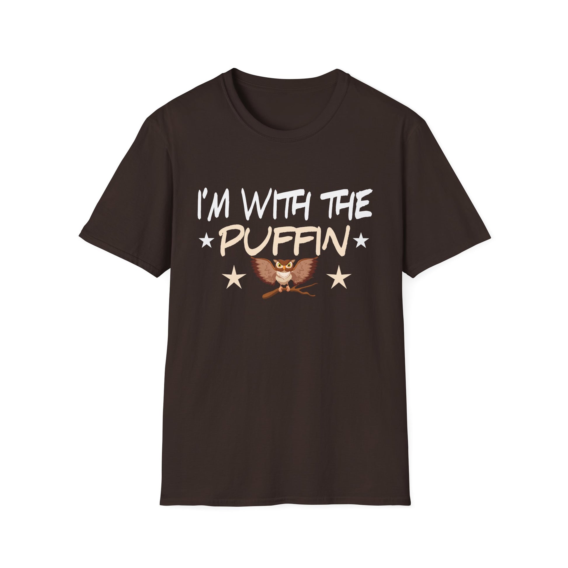 I'm With The Puffin T-Shirt — Cute Puffin Bird Graphic Tee for Bird Lovers