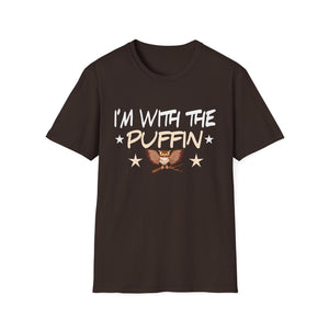 I'm With The Puffin T-Shirt — Cute Puffin Bird Graphic Tee for Bird Lovers