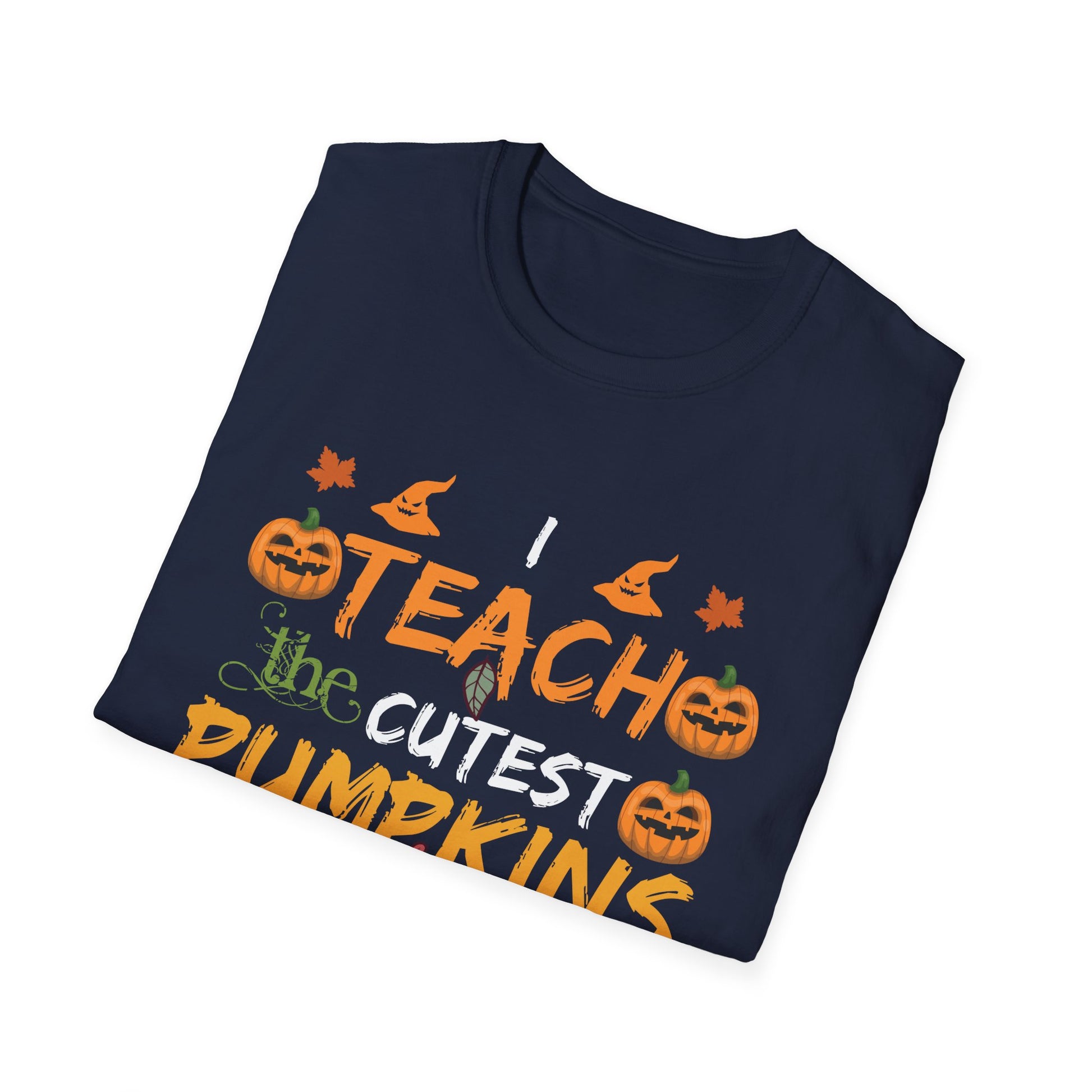 Teacher Halloween T-Shirt – “I Teach the Cutest Pumpkins in the Patch” Fall Tee