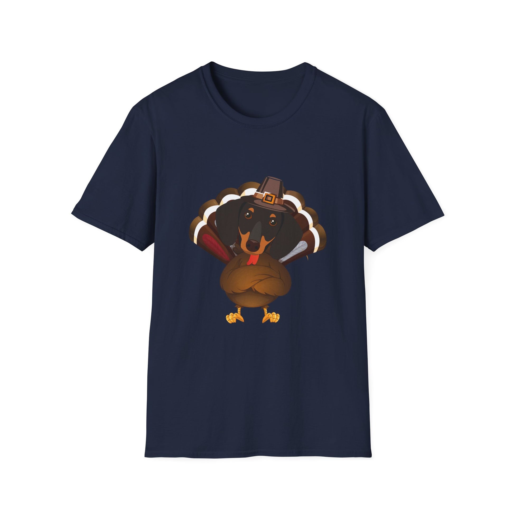 Thankful Turkey T-Shirt – Cute Pilgrim Turkey Thanksgiving Tee  Unisex T-Shirt