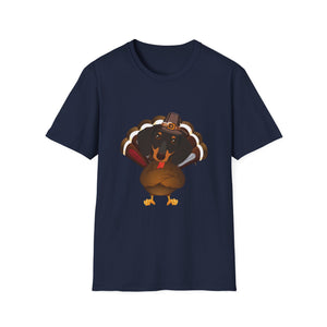 Thankful Turkey T-Shirt – Cute Pilgrim Turkey Thanksgiving Tee  Unisex T-Shirt