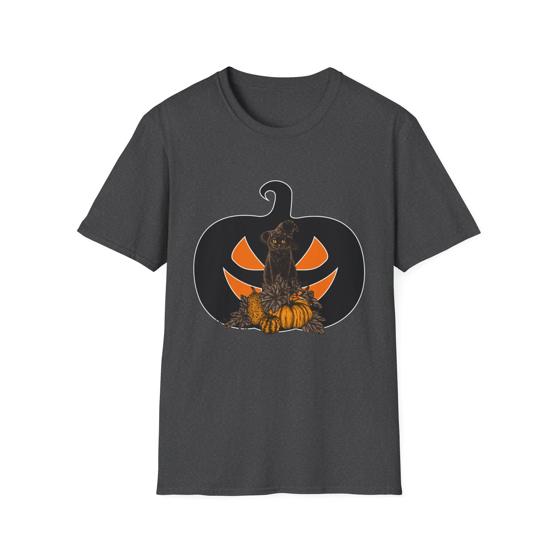 Halloween Black Cat for Cat Lover - Halloween Tee Unisex Softstyle T-Shirt