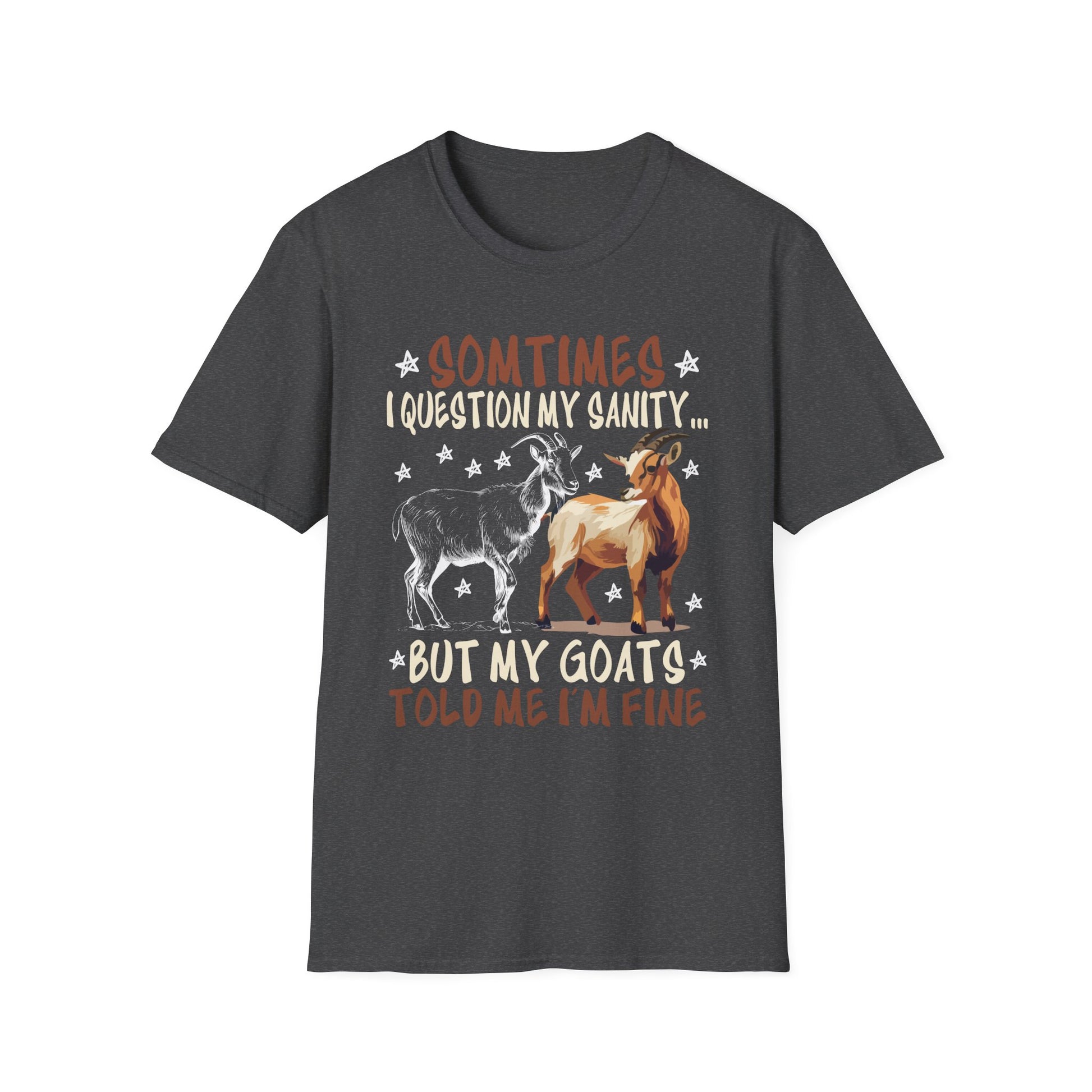 Funny Goat Design Tee for Men _ Women _ Goat Lovers Unisex T-Shirt