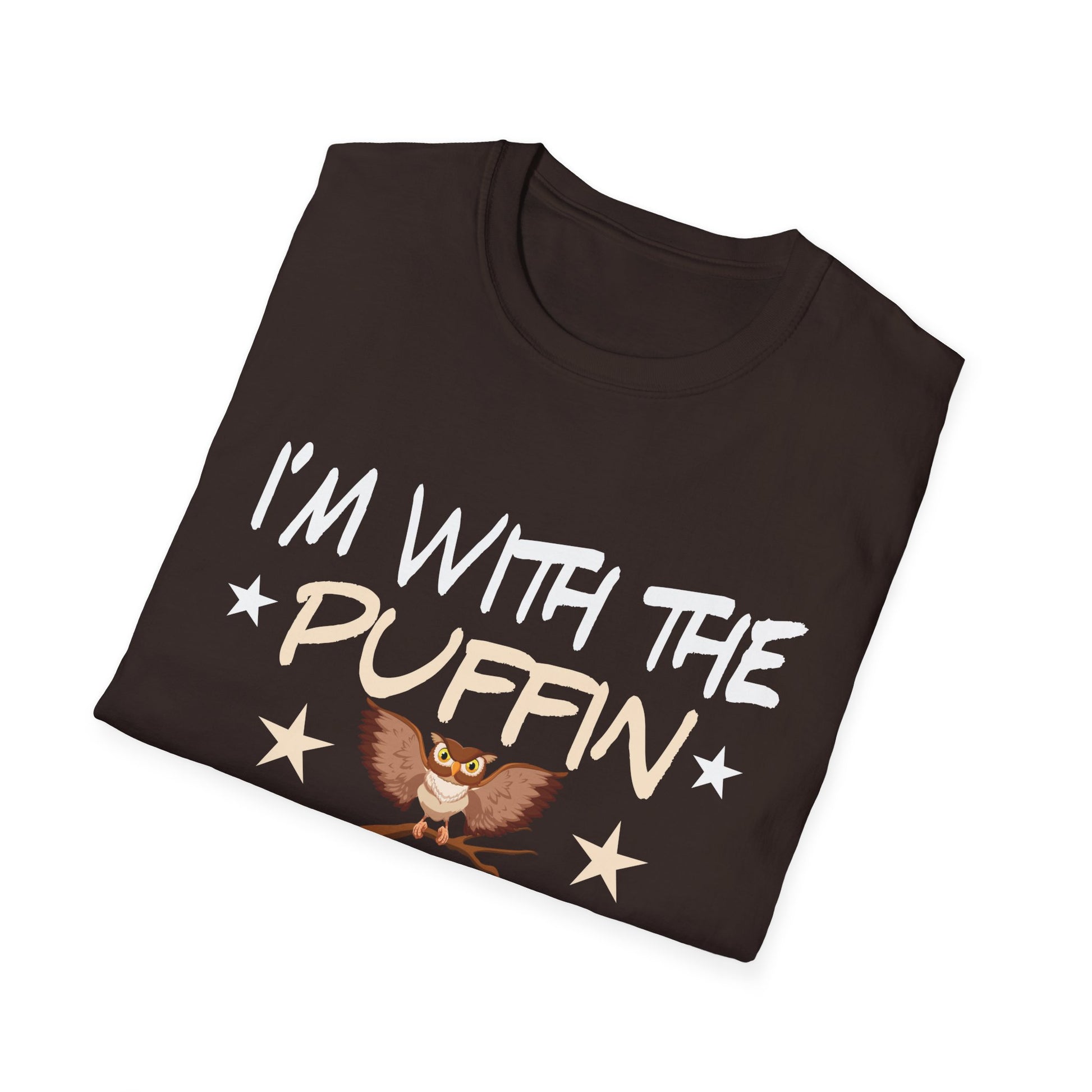 I'm With The Puffin T-Shirt — Cute Puffin Bird Graphic Tee for Bird Lovers