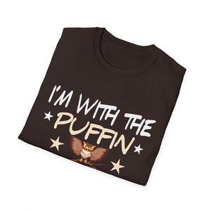 I'm With The Puffin T-Shirt — Cute Puffin Bird Graphic Tee for Bird Lovers