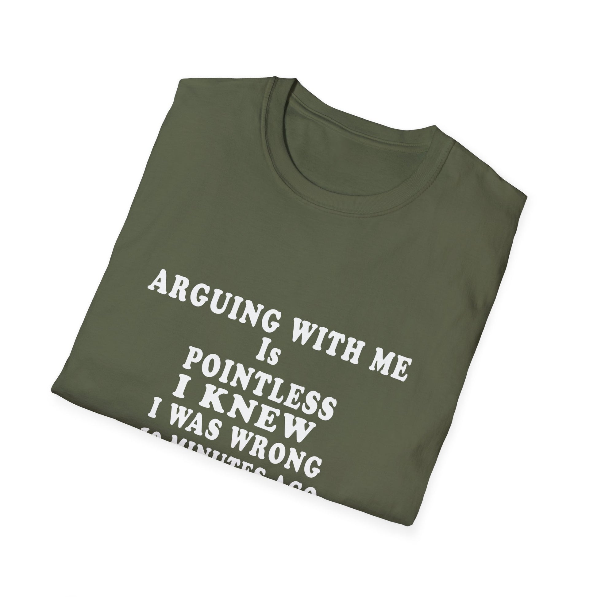 Funny 'Arguing With Me Is Pointless' Graphic T-Shirt