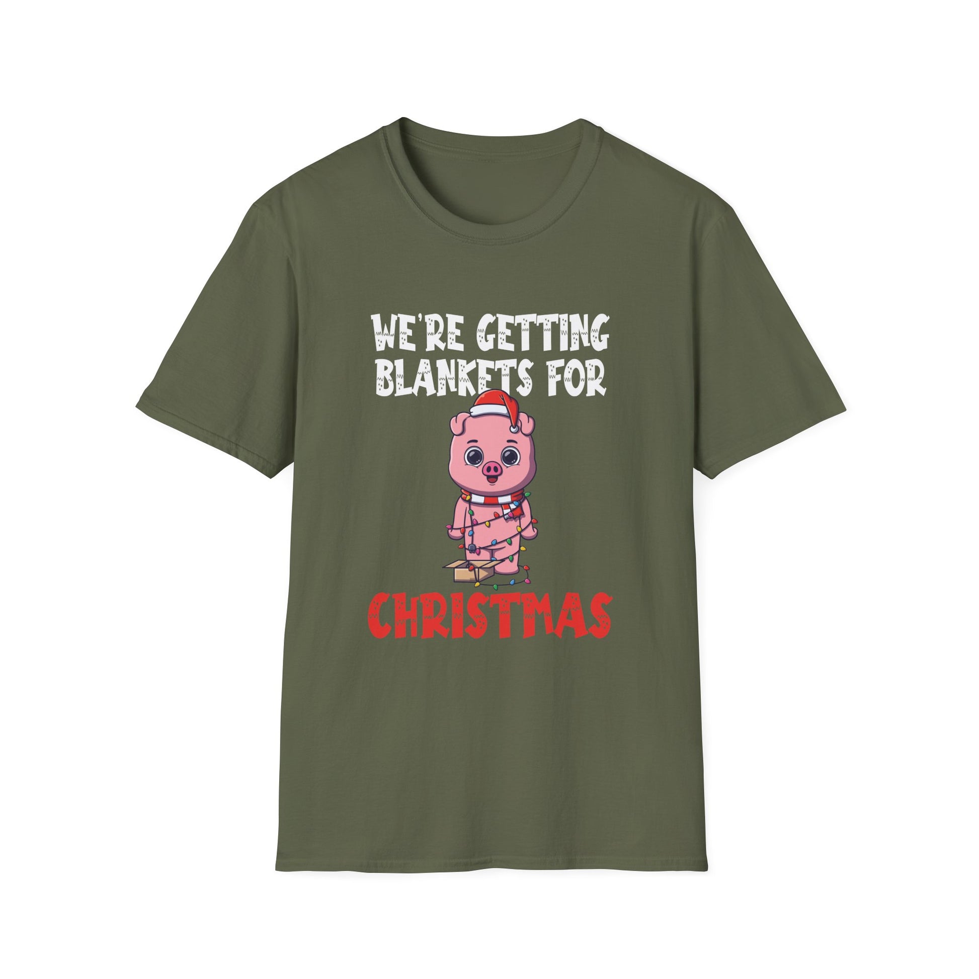 Funny Festive Pigs in Blankets Christmas Unisex T-Shirt