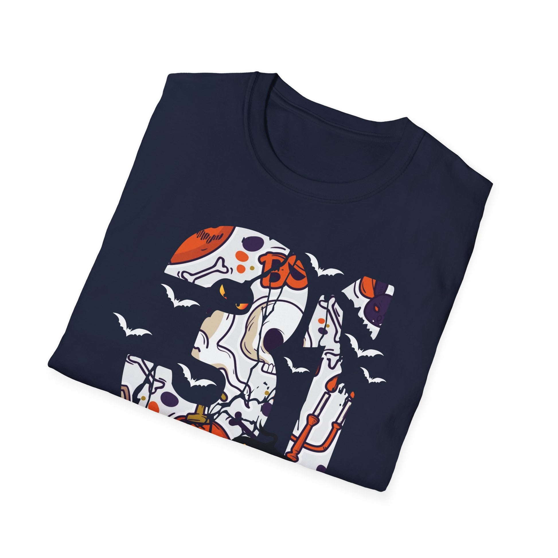 October Skull T-Shirt — Halloween October Graphic Tee