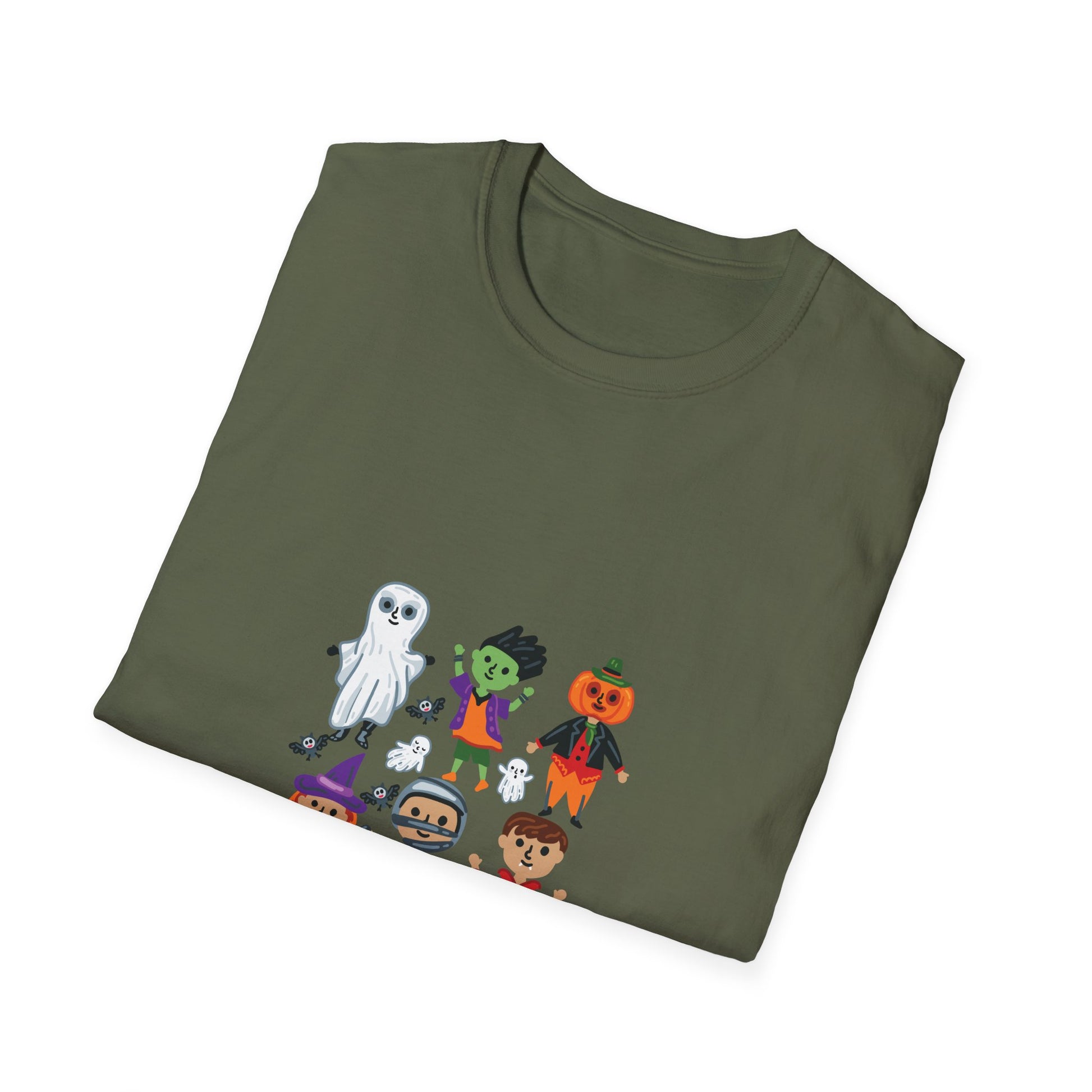 Kids Halloween Costume Characters T-Shirt — Cute Ghost, Witch, Vampire, Mummy & Pumpkin Design