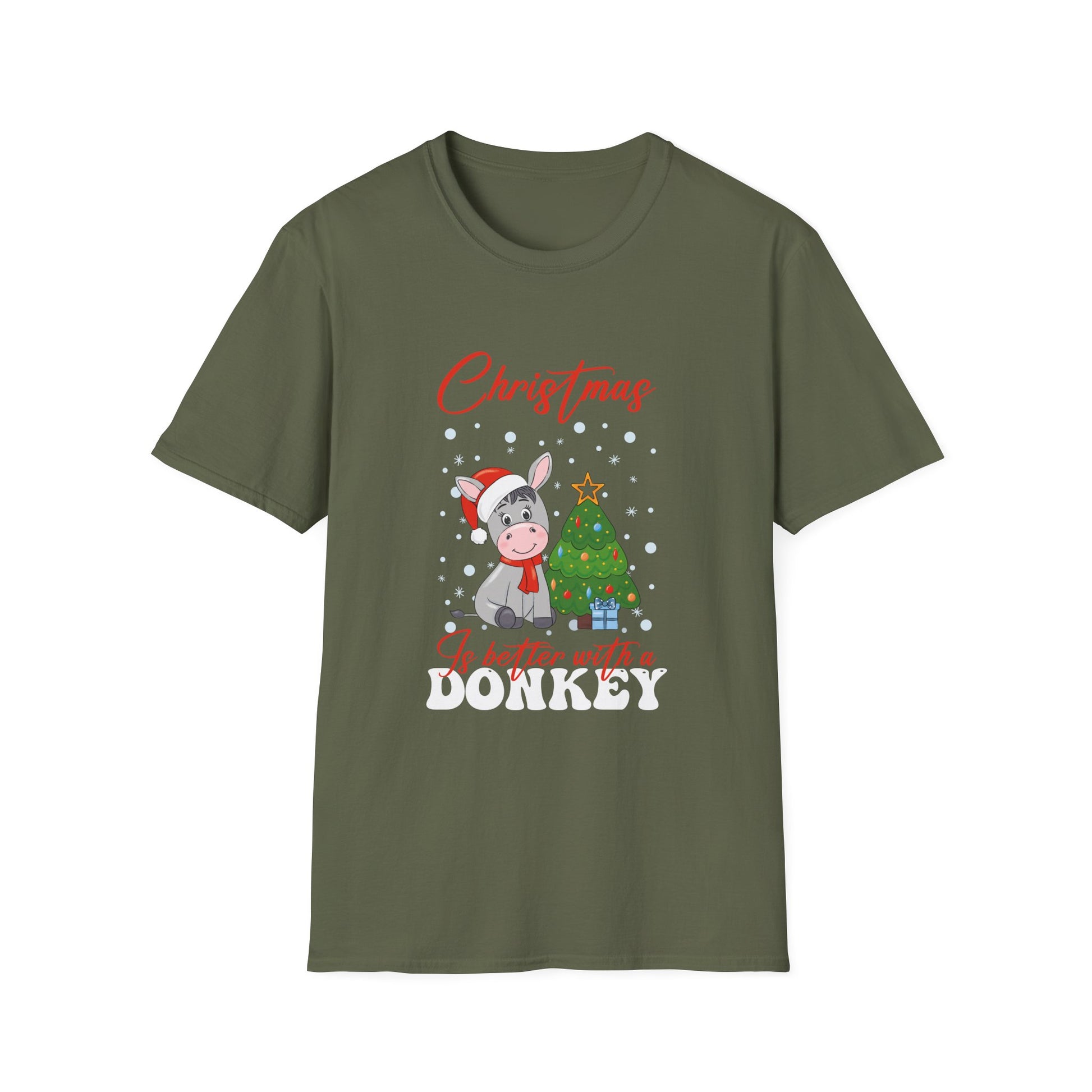 Christmas Is Better With A Donkey Ugly Christmas Sweater Unisex T-Shirt