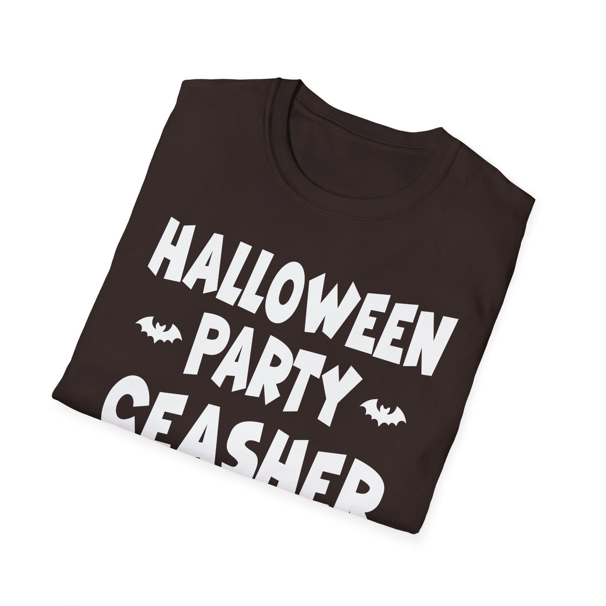 Halloween Party Ceasher T-Shirt — Funny Spooky Halloween Tee with Bats