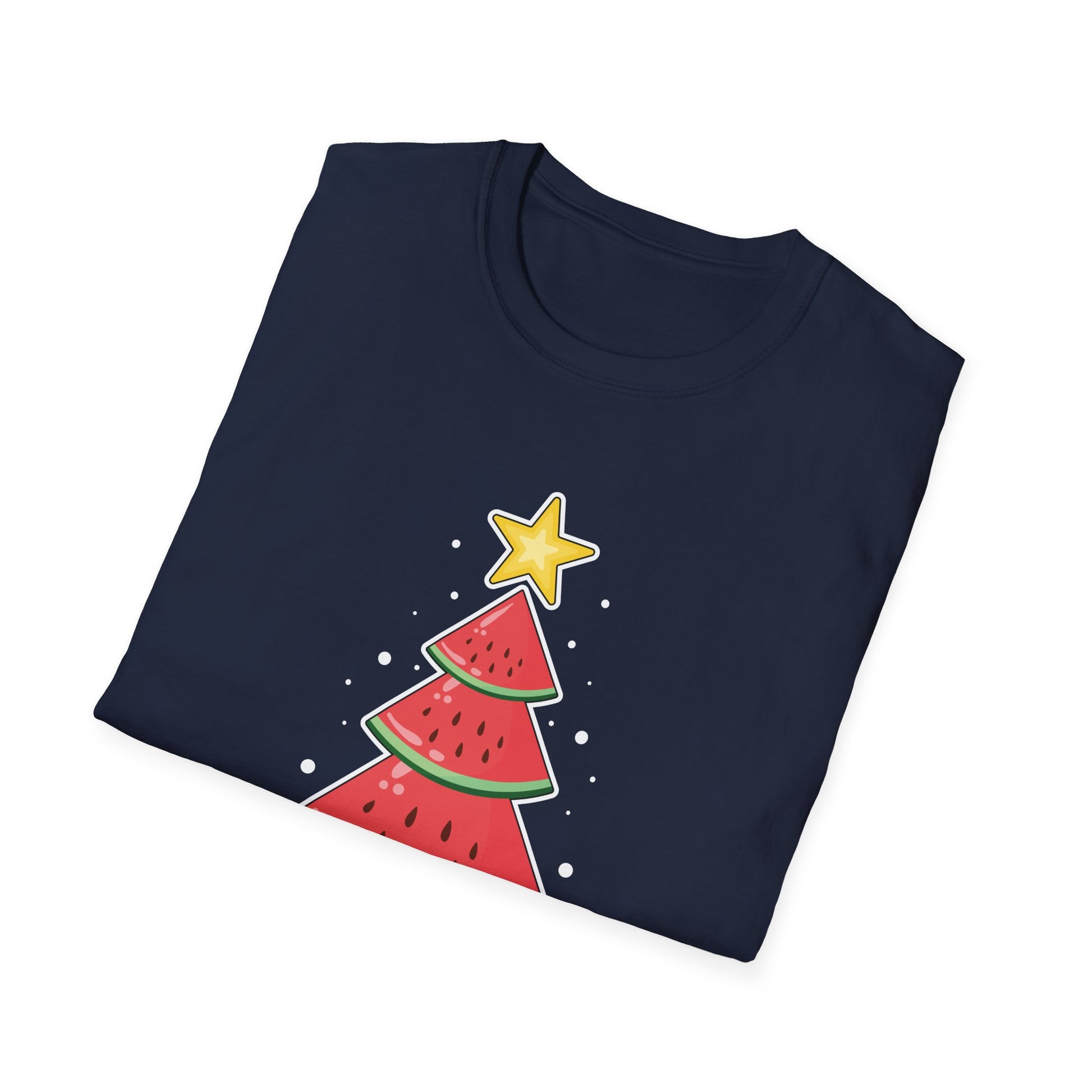 Christmas In July Watermelon Christmas Tree Unisex T-Shirt