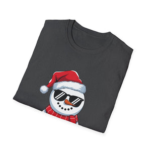 Snowman Santa T-Shirt — Cool Sunglasses Holiday Tee