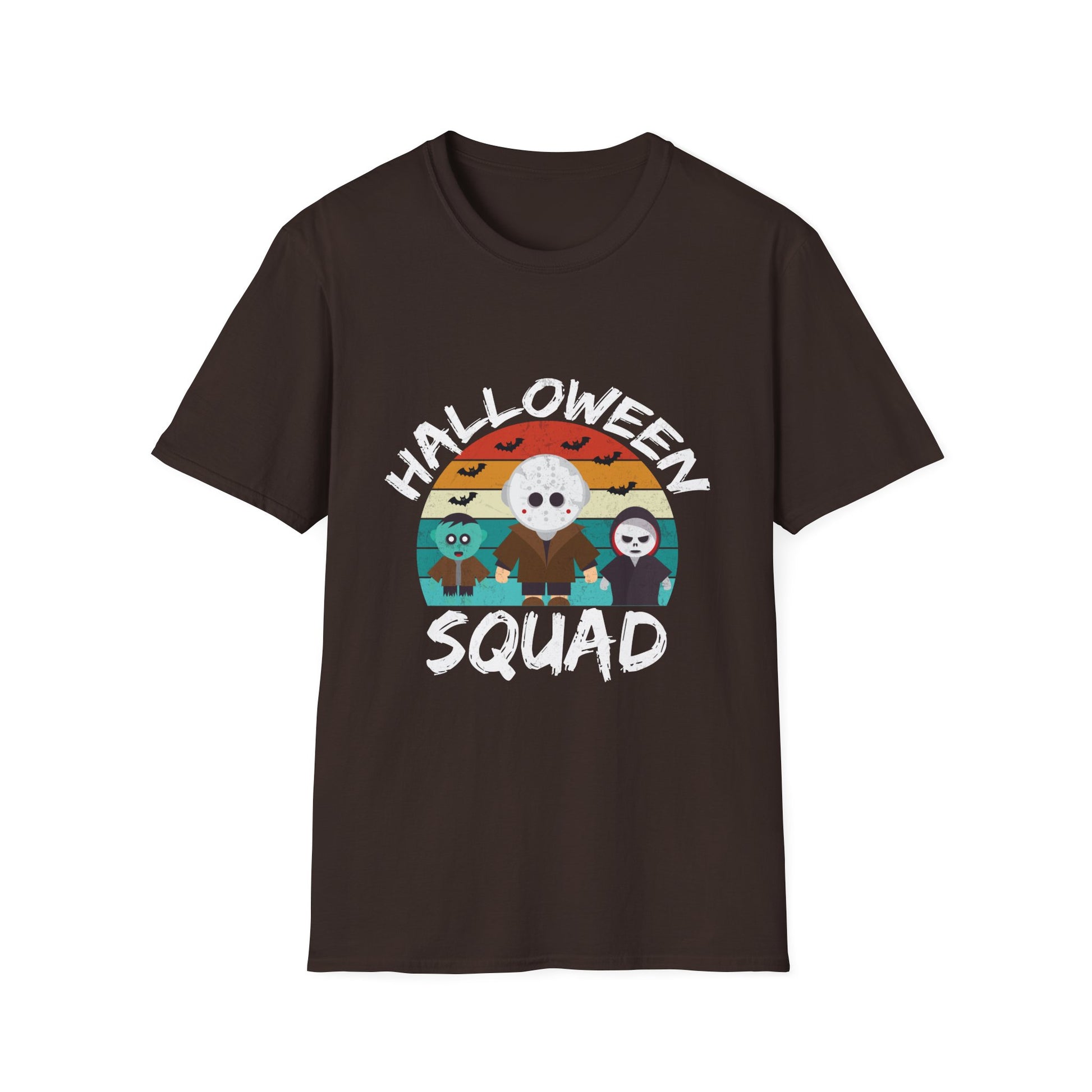 Halloween Squad T-Shirt — Cute Retro Horror Characters Tee