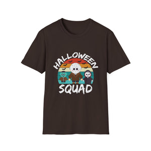 Halloween Squad T-Shirt — Cute Retro Horror Characters Tee