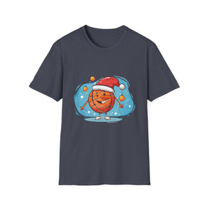 Christmas Basketball Snowman Shirt Basketball Christmas Unisex T-Shirt