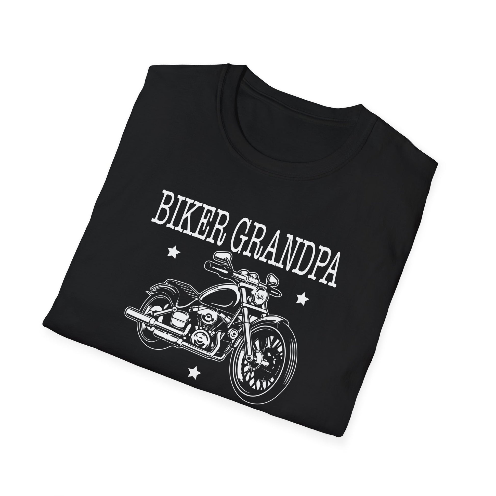 Biker Grandpa Fathers Day Like A Normal Grandpa Motorcycle Unisex T-Shirt