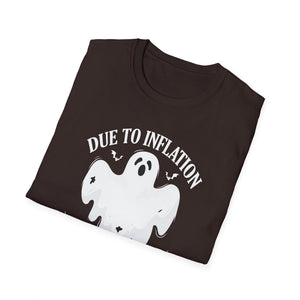 Due To Inflation This Is My Halloween Costume Cute Halloween TeeUnisex Softstyle T-Shirt
