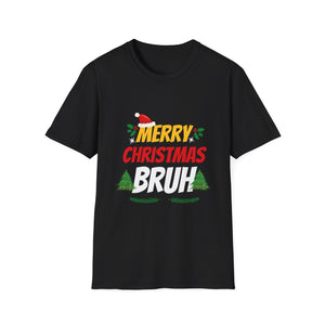 Bruh Meme Funny Saying Bro Greeting Teens Boys Men Christmas Unisex T-Shirt