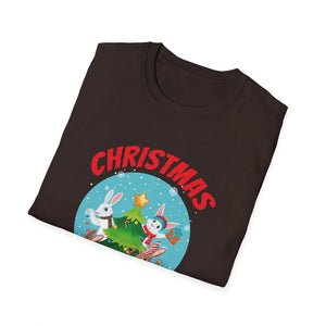 Bunny Christmas Tree Christmas Squad Bunnies Unisex T-Shirt