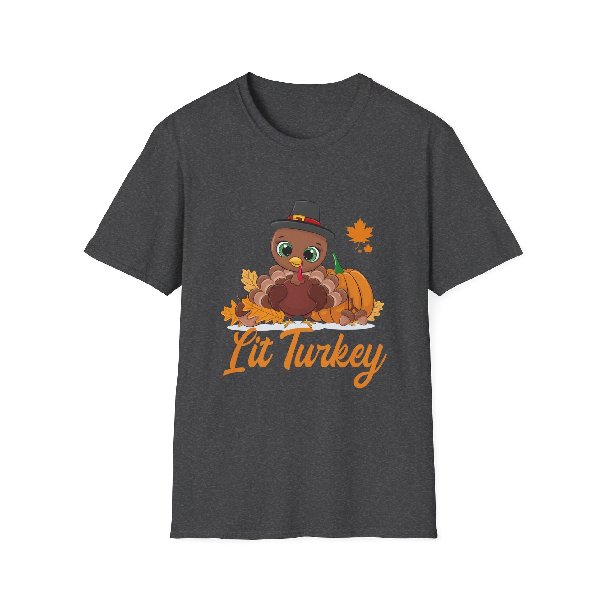 Lit Turkey T-Shirt — Cute Thanksgiving Turkey Graphic Tee