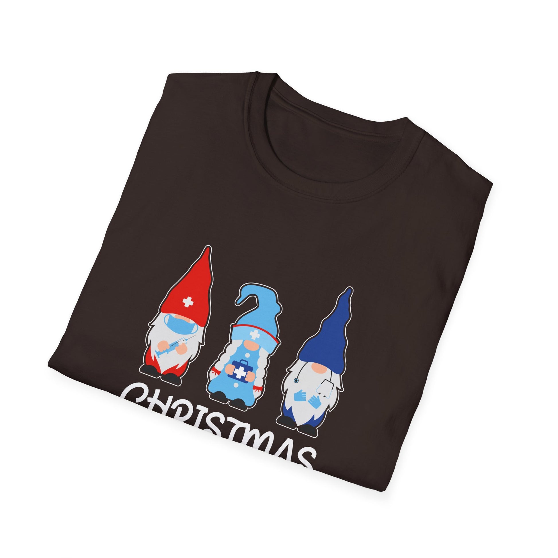 Christmas Nurse Squad T‑Shirt — Cute Gnome Holiday Tee for Nurses