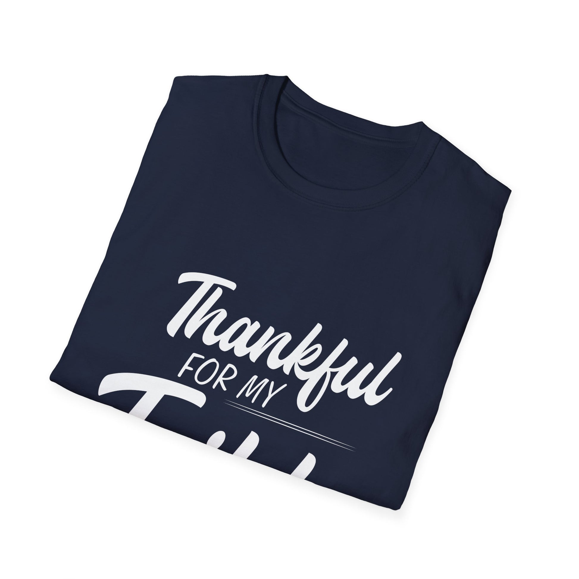 Thankful For My Tribe T-Shirt — Family & Friends Thanksgiving Tee