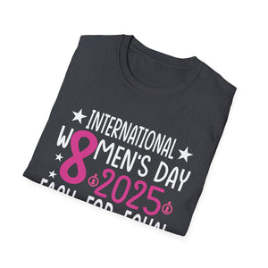 National Women's History Month 2025 Embrace Equity Groovy Unisex T-Shirt