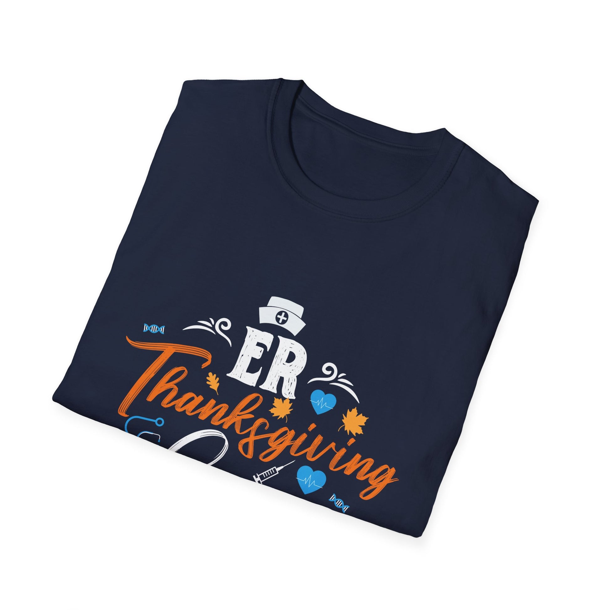 ER Thanksgiving Crew T-Shirt — Funny Medical Staff Holiday Tee  Unisex T-Shirt