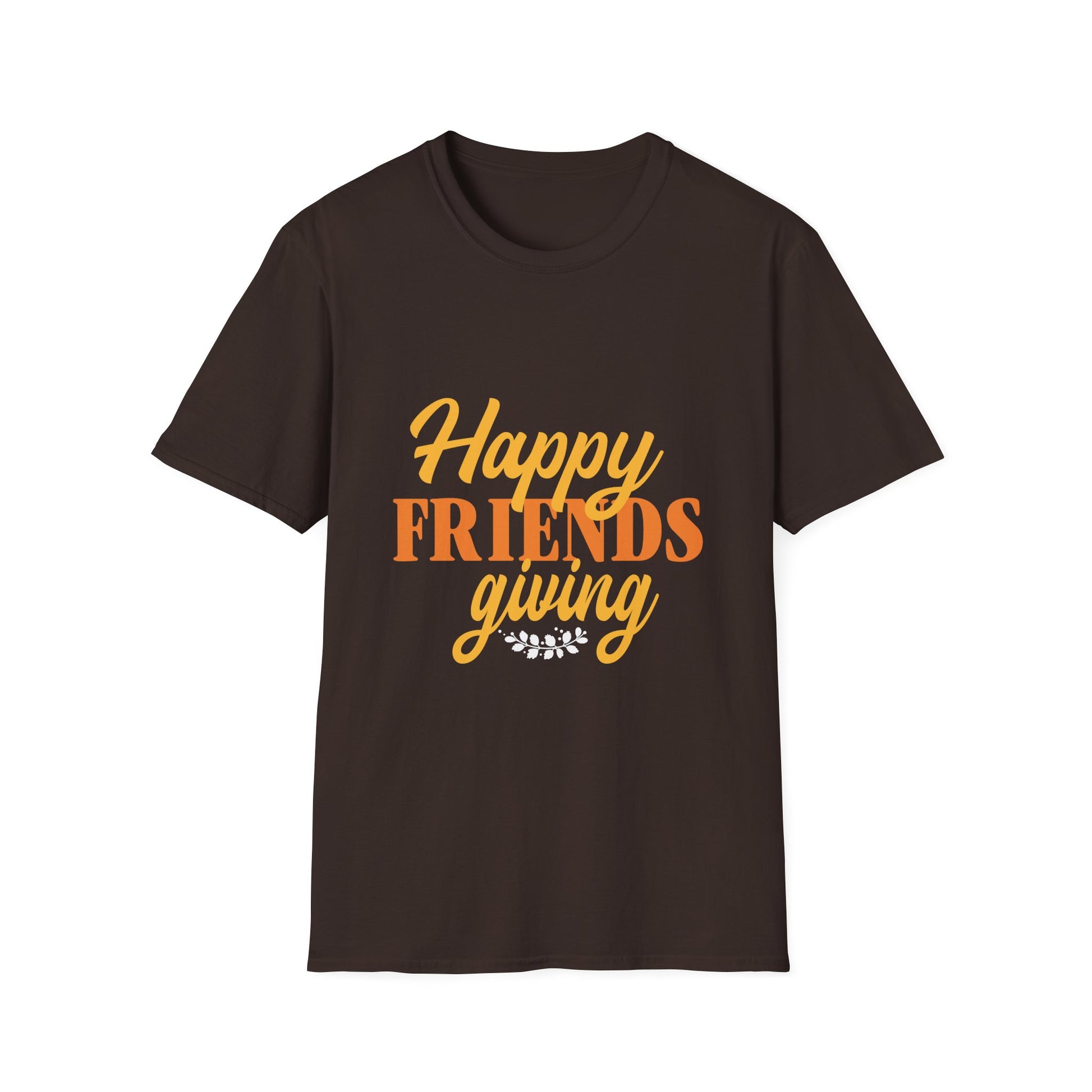Friendsgiving T-Shirt — "Happy Friendsgiving" Fall Holiday Tee  Unisex T-Shirt