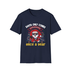 Christmas Santa Graphic T-Shirt — 