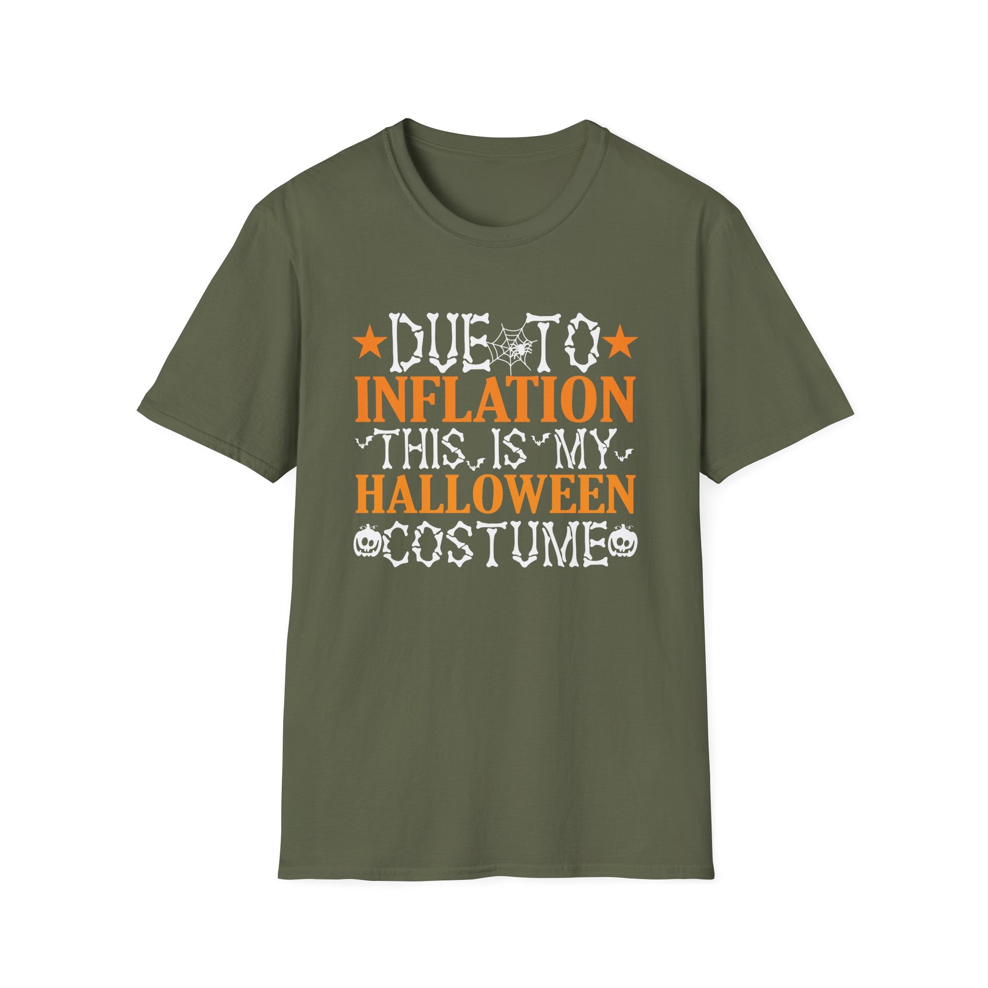 Due To Inflation This Is My Halloween Costume Men Halloween Tee  Unisex Softstyle T-Shirt