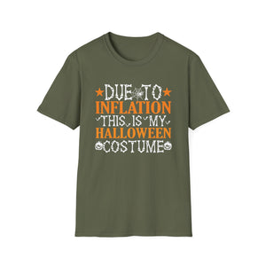 Due To Inflation This Is My Halloween Costume Men Halloween Tee  Unisex Softstyle T-Shirt