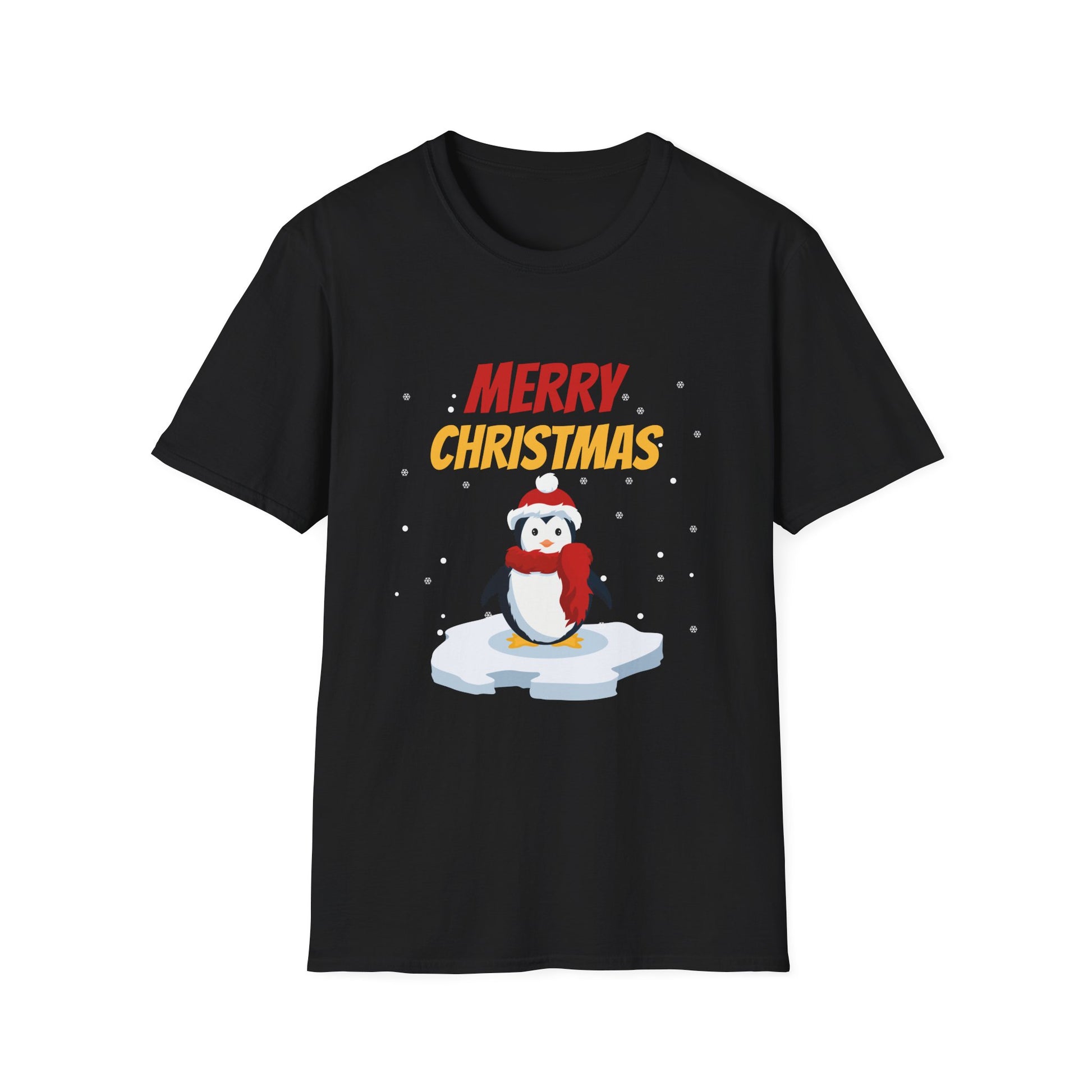 Christmas Penguin T-Shirt — "Merry Christmas" Holiday Graphic Tee