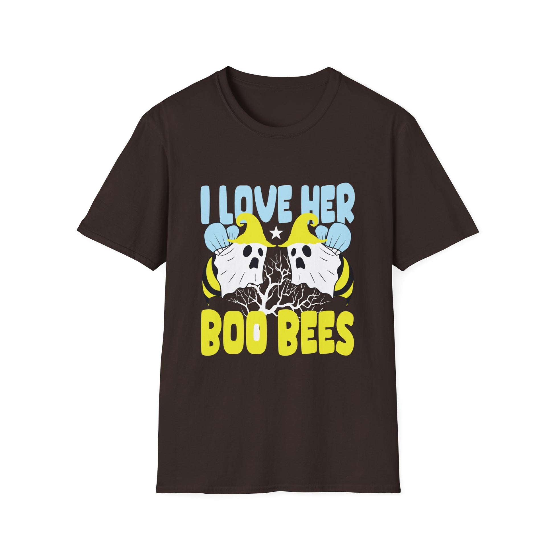 I Love Her Boo Bees T-Shirt — Funny Halloween Ghost Bee Shirt