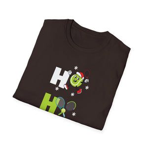T-Shirt — Festive 'Ho Ho Ho' Tennis Christmas Tee