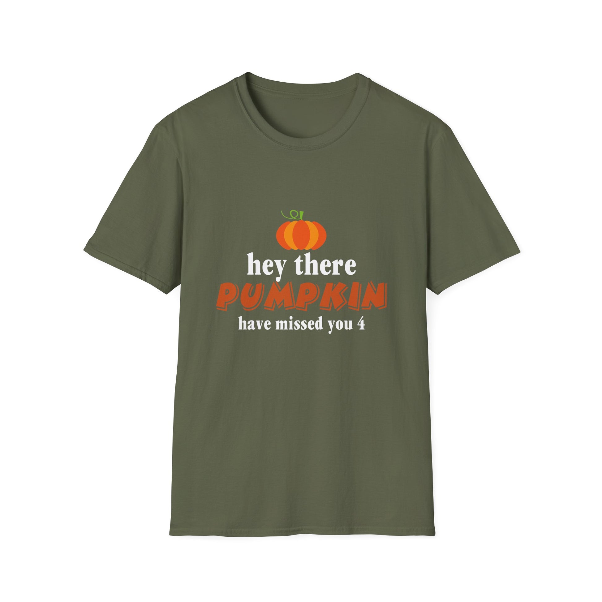 Pumpkin Graphic T-Shirt — "Hey There Pumpkin, Have Missed You" Fall Tee