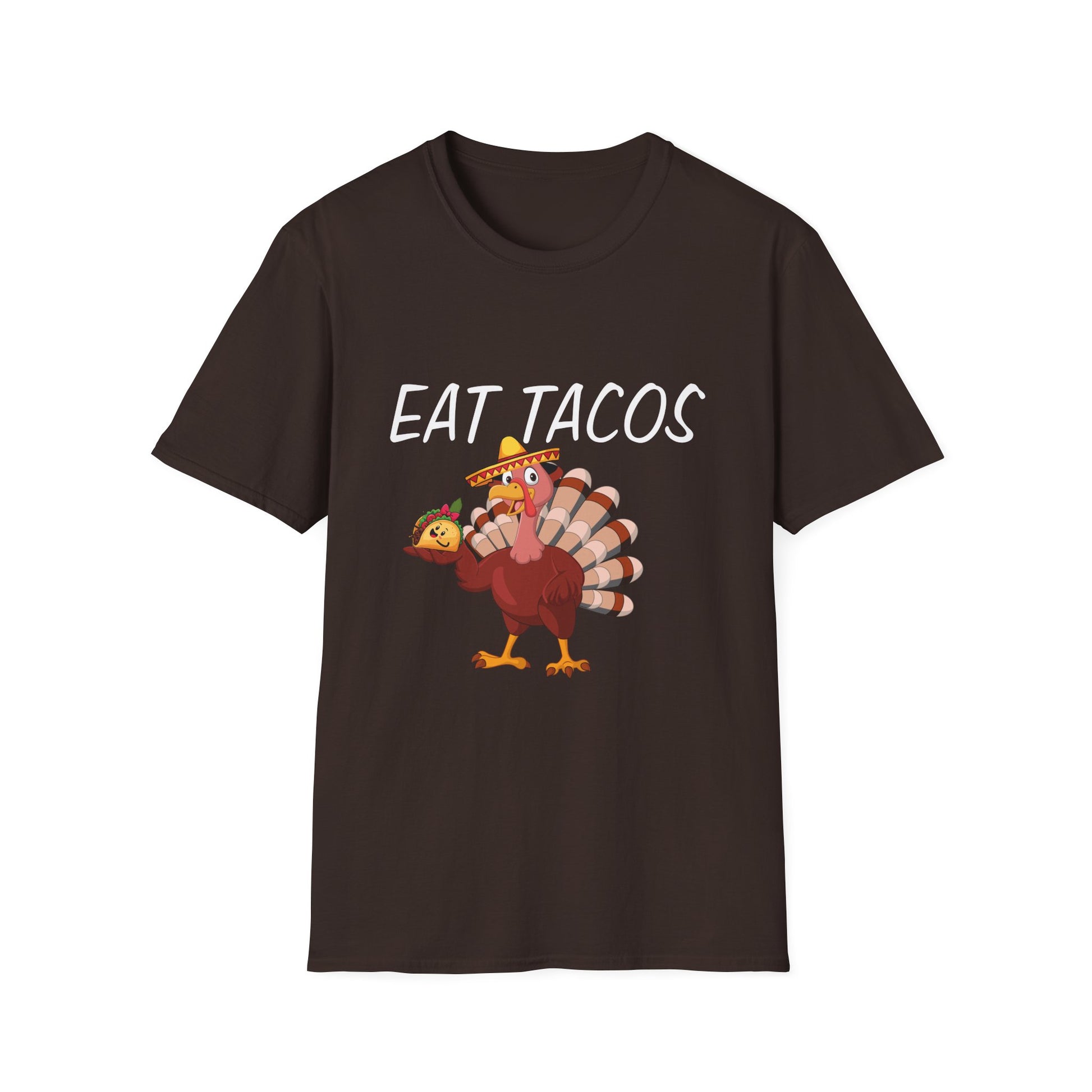 T-Shirt — 'Eat Tacos' Thanksgiving Turkey Graphic Tee  Unisex T-Shirt