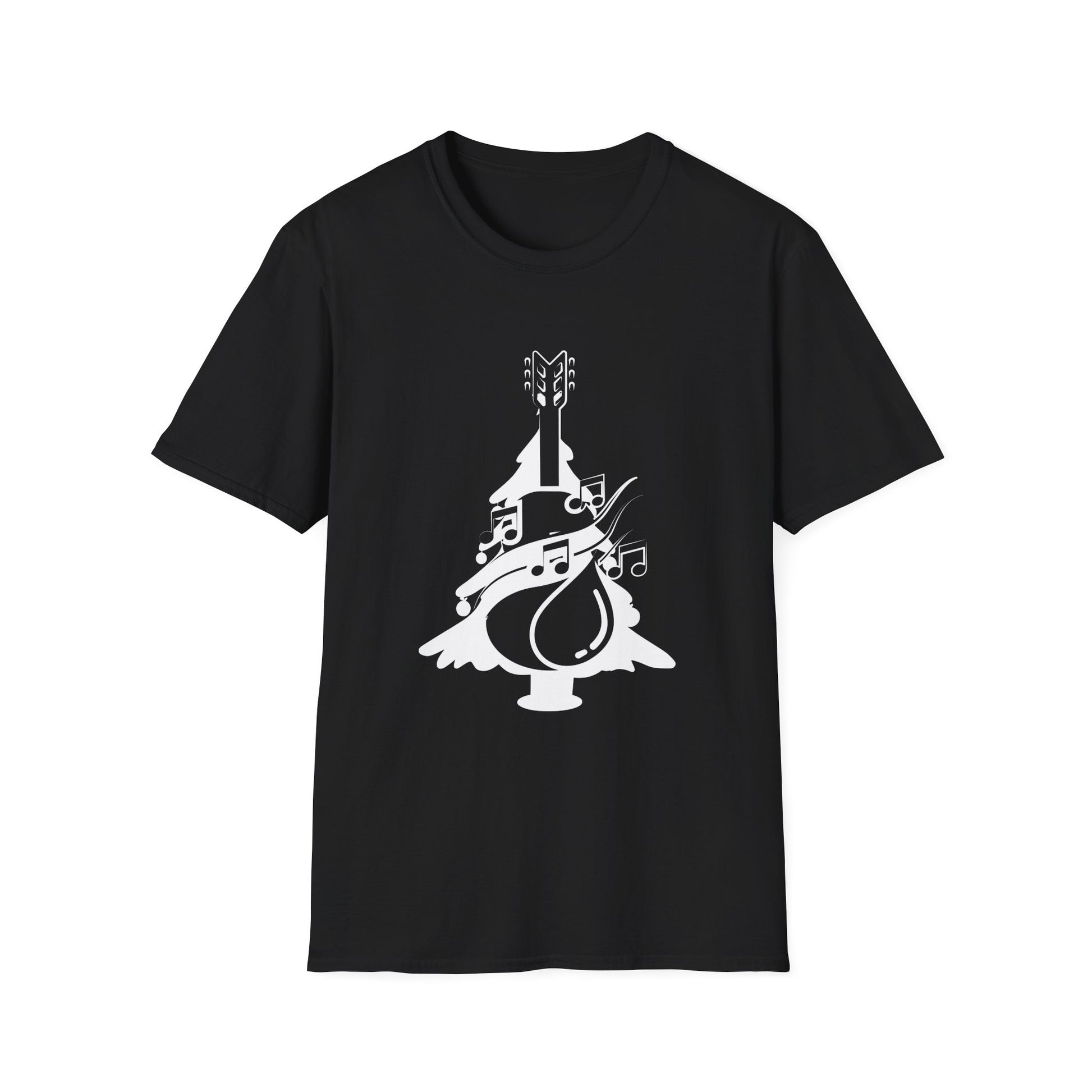 Christmas Guitar Tree Funny Guitarist Christmas Unisex T-Shirt