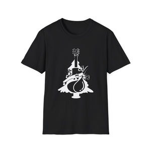 Christmas Guitar Tree Funny Guitarist Christmas Unisex T-Shirt