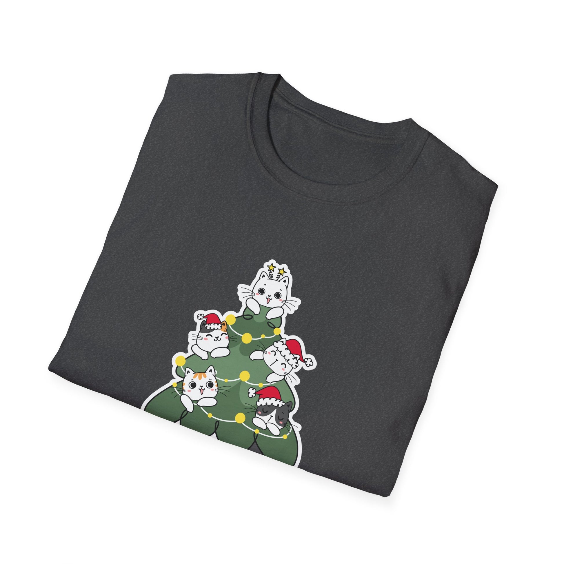 Cats For Everybody Christmas Cat Funny Xmas Women Santa Unisex T-Shirt