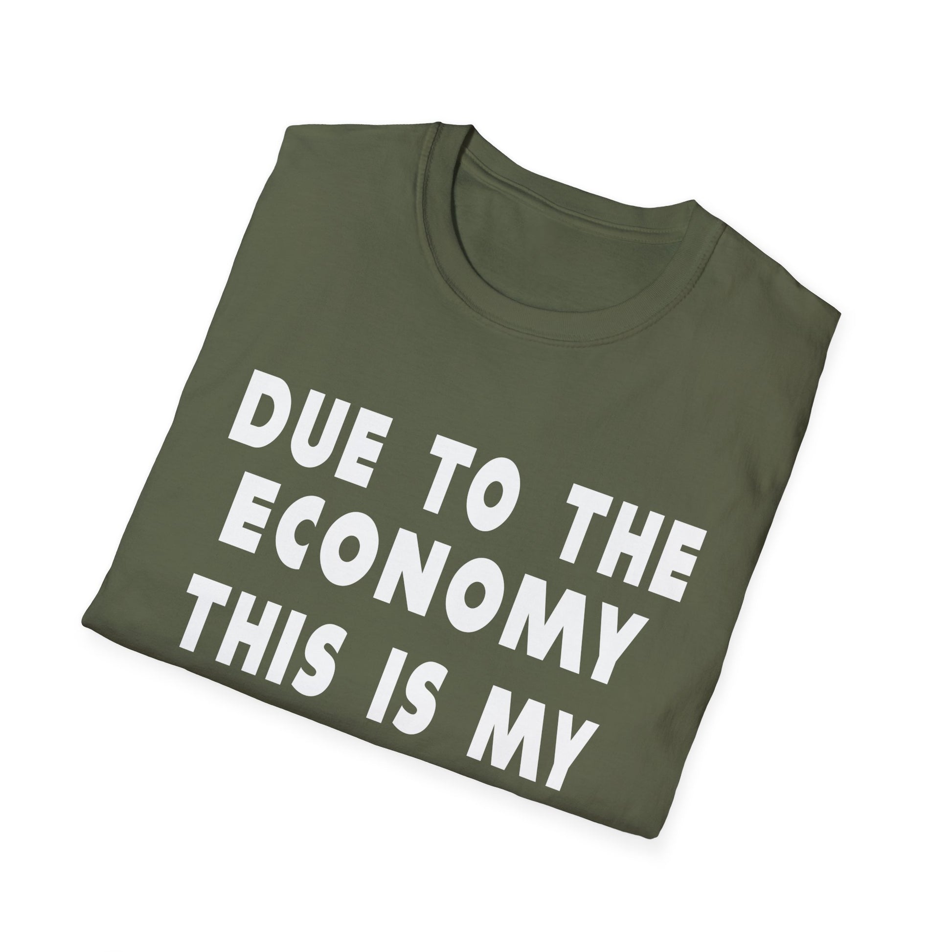 Halloween T-Shirt — "Due to the Economy This Is My Halloween Costume" Funny Casual Tee